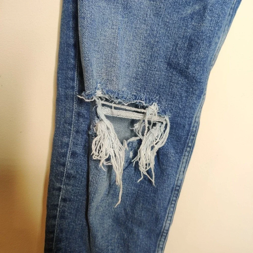 Re/Done Jeans 70 Ultra High Rise Distressed Denim Vintage‎